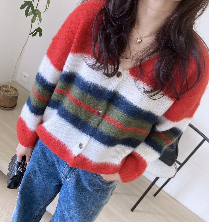 空韓國直郵㊣女士新品人氣時尚推薦25秋冬熱賣休閑真品針織衫HANNA-A針織衫
