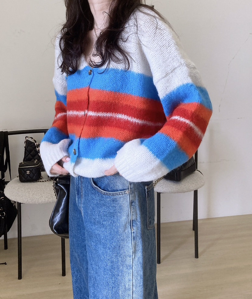 空韓國直郵㊣女士新品人氣時尚推薦25秋冬熱賣休閑真品針織衫HANNA-A針織衫