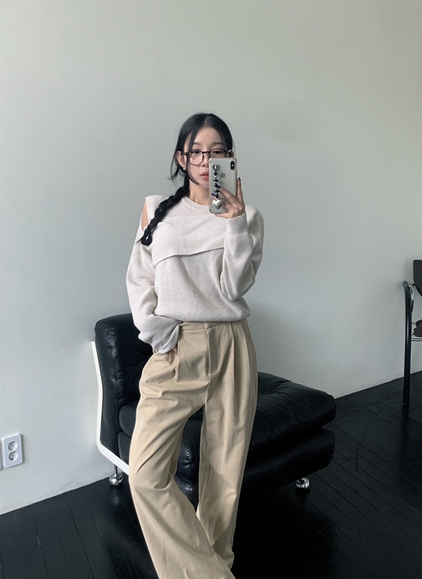 DAMBER韓國直郵㊣女裝新品熱賣推薦人氣25秋冬休閑職業針織衫DAMBER針織衫