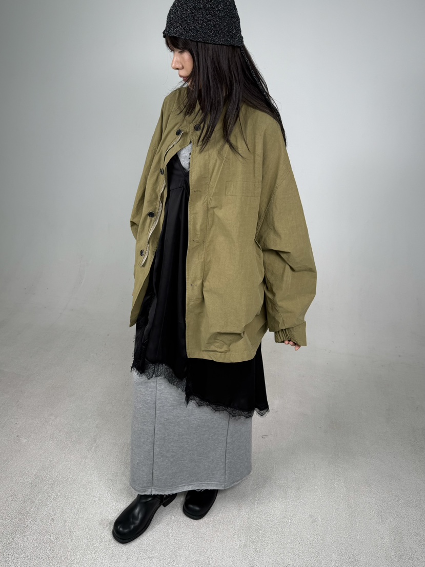 SHIRRING東大門㊣代購女裝新品真品休閑人氣熱賣夾克棉質雙層SHIRRING夾克