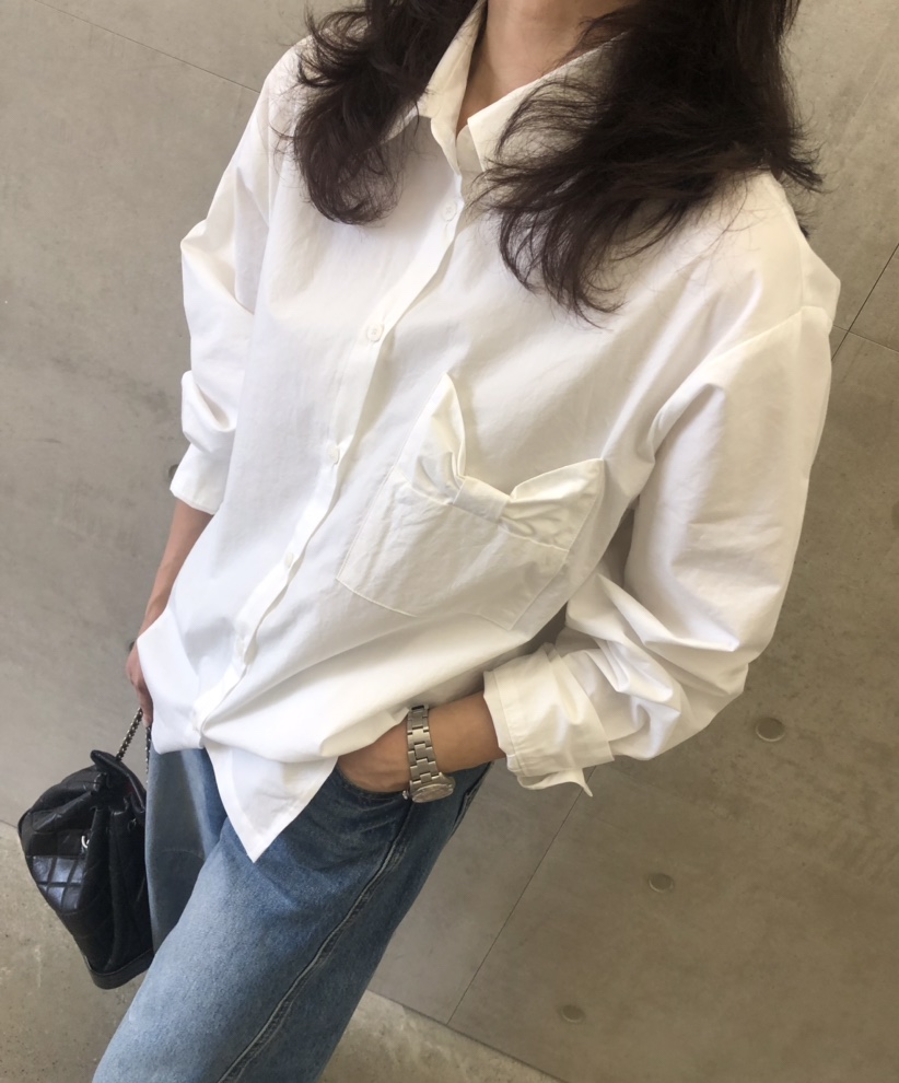 空韓國代購㊣女士新品職業推薦熱賣人氣真品時尚襯衫蕾絲衫HANNA-A襯衫/蕾絲衫