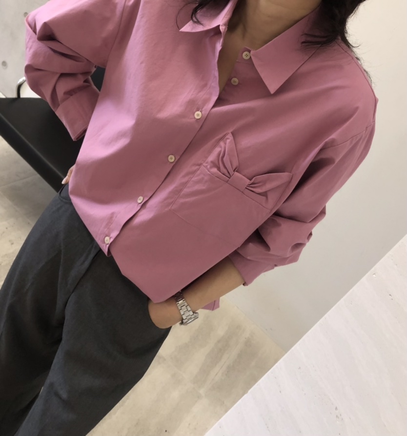 空韓國代購㊣女士新品職業推薦熱賣人氣真品時尚襯衫蕾絲衫HANNA-A襯衫/蕾絲衫