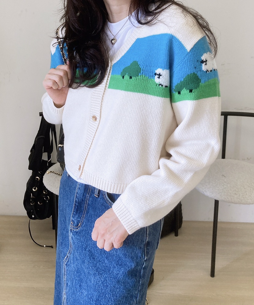 空韓國直郵㊣女士新款推薦25秋冬熱賣真品職業人氣休閑針織衫HANNA-A針織衫