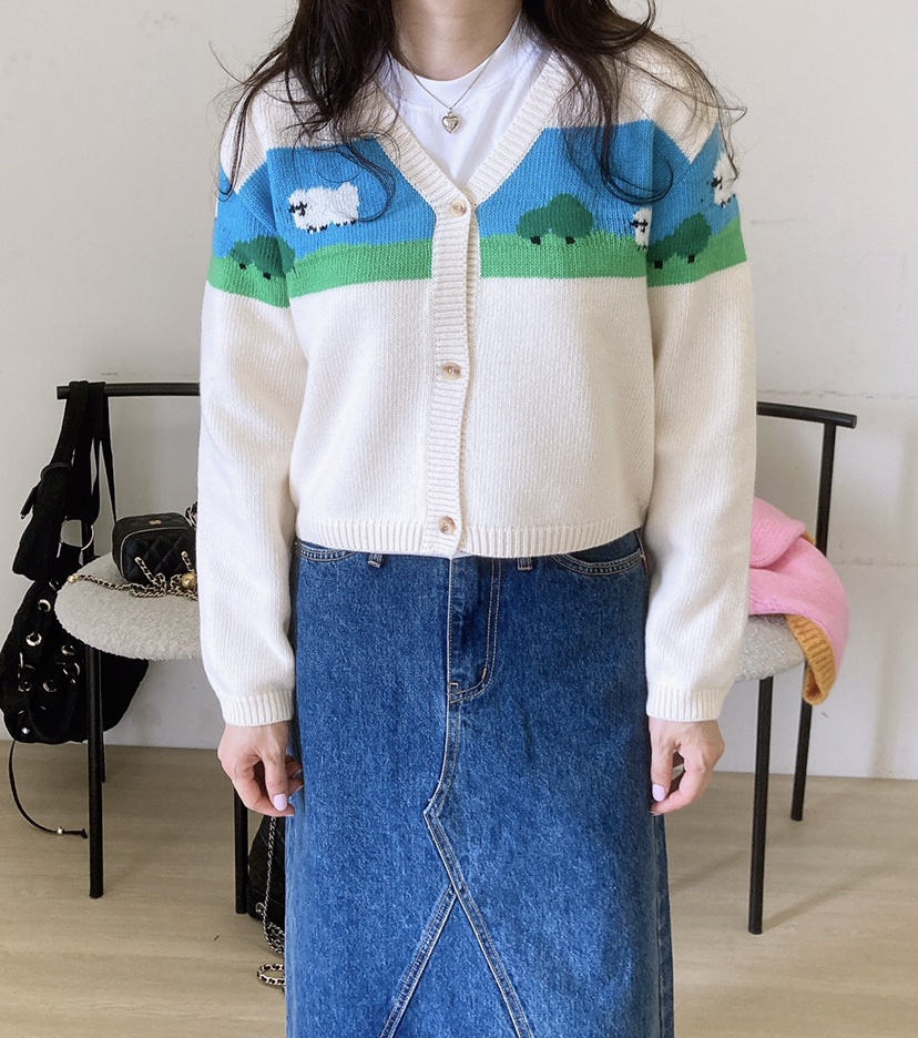 空韓國直郵㊣女士新款推薦25秋冬熱賣真品職業人氣休閑針織衫HANNA-A針織衫