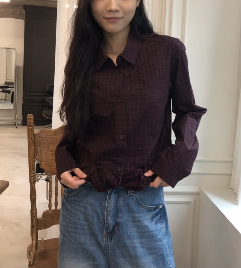空東大門㊣實拍女士新款人氣推薦真品25秋冬熱賣襯衫蕾絲衫HANNA-A襯衫/蕾絲衫圖色1
