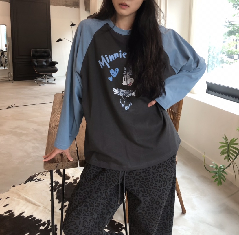 空韓國直郵㊣女士新品時尚推薦人氣職業25秋冬長袖T恤不含腰帶HANNA-A長袖T恤