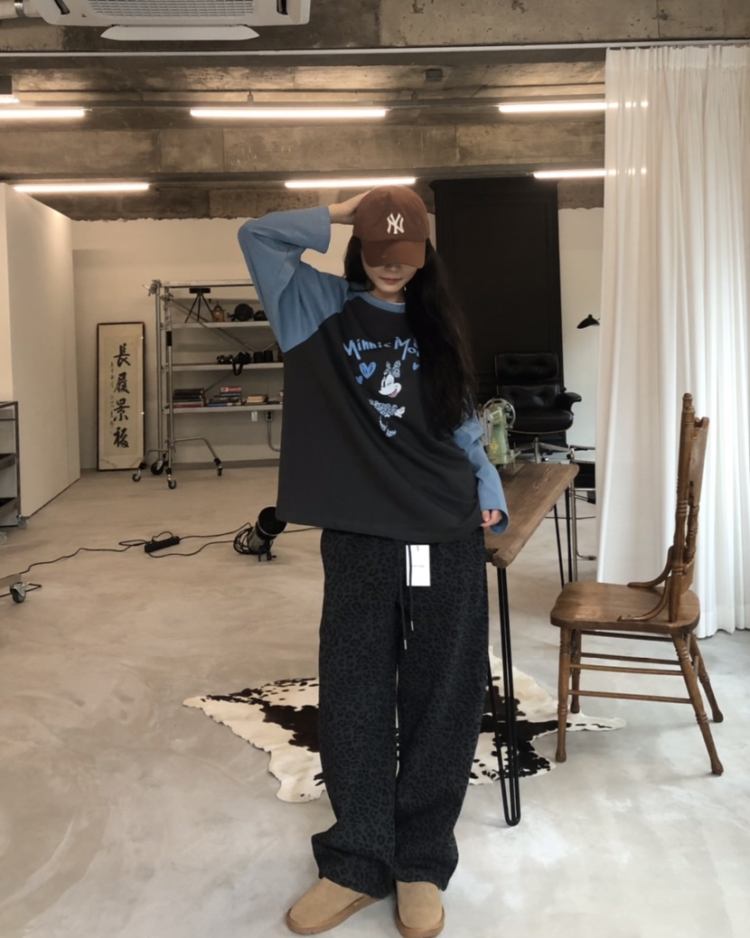 空韓國直郵㊣女士新品時尚推薦人氣職業25秋冬長袖T恤不含腰帶HANNA-A長袖T恤