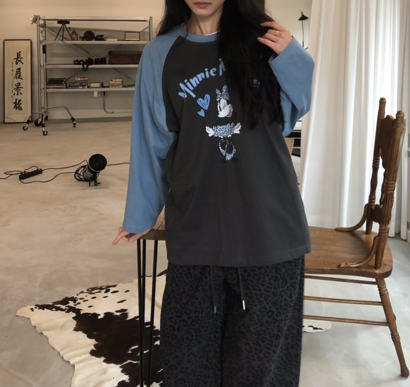 空韓國直郵㊣女士新品時尚推薦人氣職業25秋冬長袖T恤不含腰帶HANNA-A長袖T恤