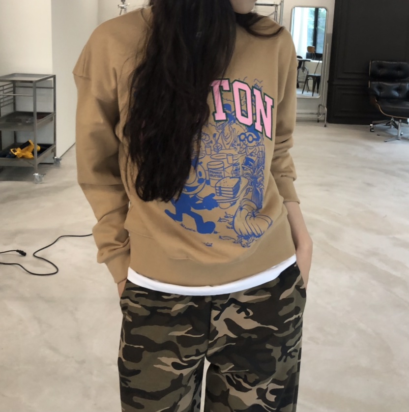空韓國直郵㊣女士新品人氣25秋冬推薦休閑熱賣真品時尚衛衣HANNA-A衛衣