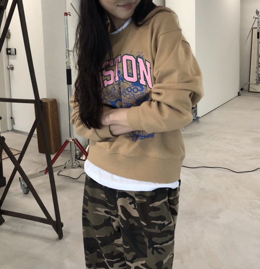 空韓國直郵㊣女士新品人氣25秋冬推薦休閑熱賣真品時尚衛衣HANNA-A衛衣