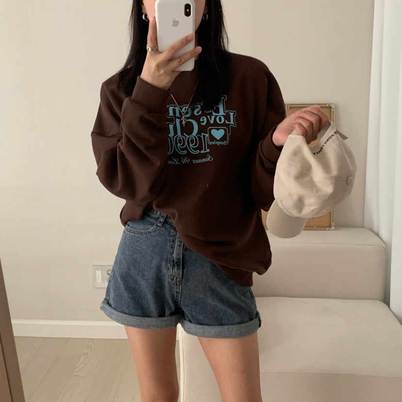 FROMJINI韓國代購㊣女士新品推薦時尚職業25秋冬熱賣真品衛衣FROMJINI衛衣