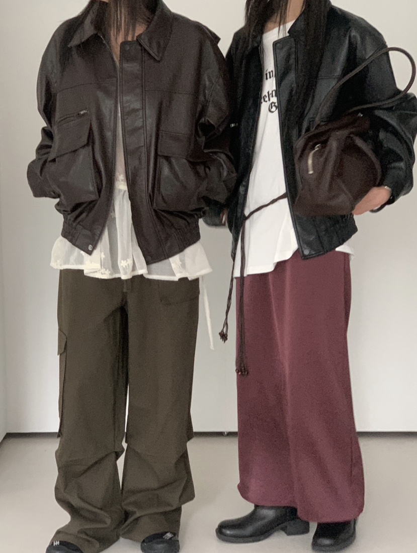 VAARA韓國代購㊣女士新款熱賣時尚25秋冬人氣真品職業夾克皮革VAARA夾克