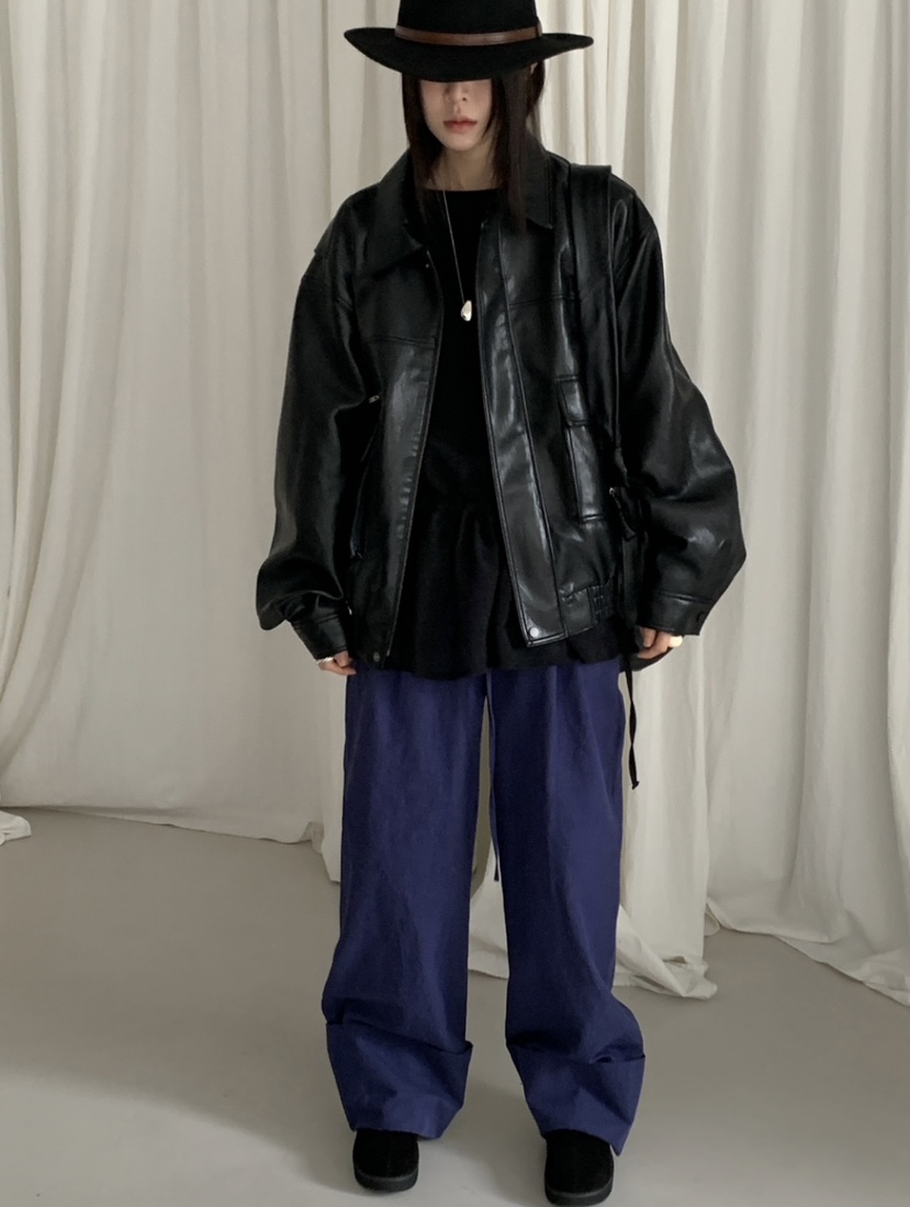 VAARA韓國代購㊣女士新款熱賣時尚25秋冬人氣真品職業夾克皮革VAARA夾克