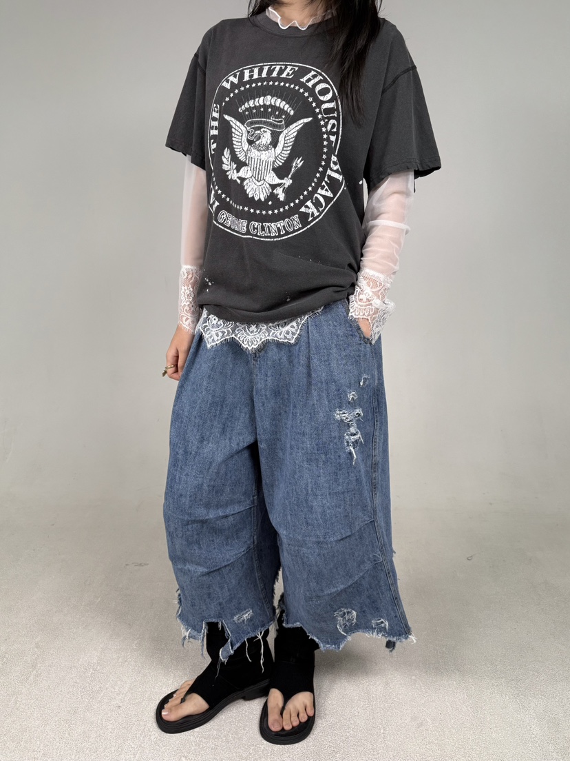 SHIRRING韓國代購㊣女裝新款熱賣人氣時尚休閑職業25秋冬牛仔褲SHIRRING牛仔褲