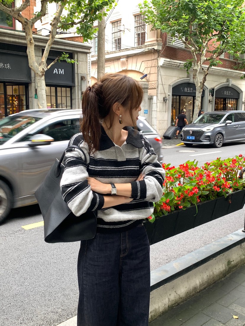 GILLI韓國代購㊣女裝新款休閑時尚25秋冬熱賣真品職業針織衫GILLI針織衫