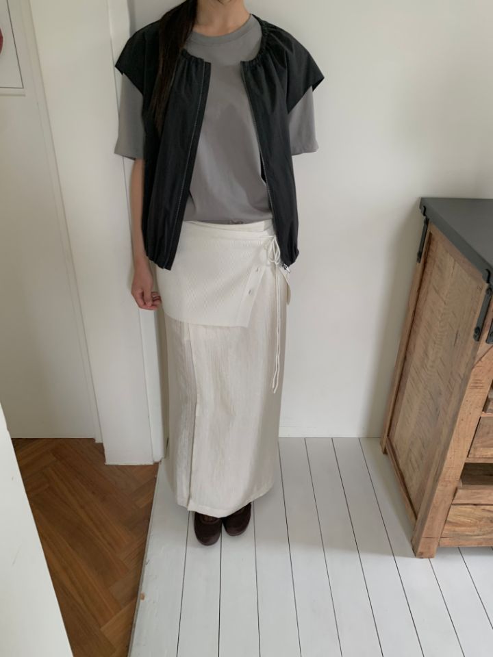 MARE東大門㊣實拍女士新款熱賣人氣時尚休閑長裙裹身裙褶皺MARE長裙