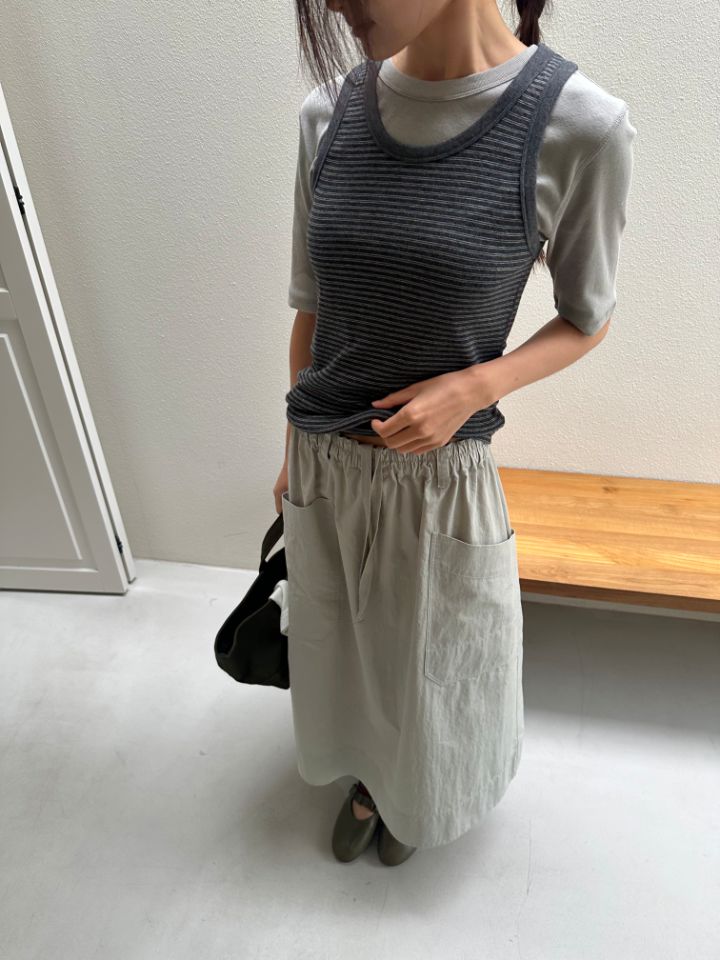 MARE韓國代購㊣女士新品職業熱賣人氣真品時尚25秋冬長裙口袋MARE長裙圖色1