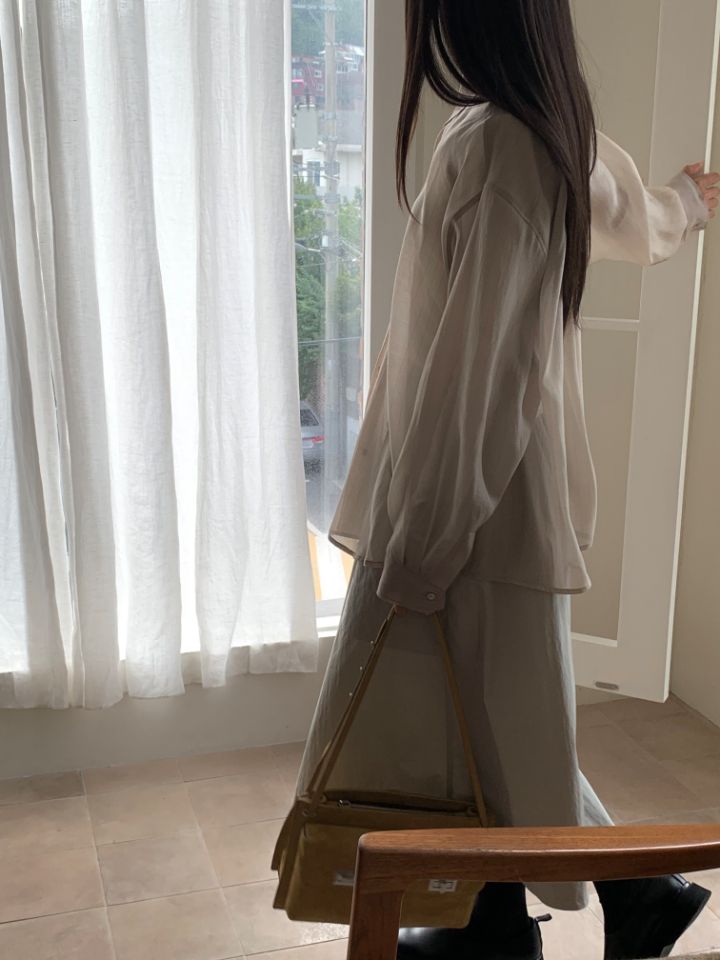 MARE韓國直郵㊣女士新品人氣推薦職業時尚襯衫蕾絲衫天絲條紋MARE襯衫/蕾絲衫
