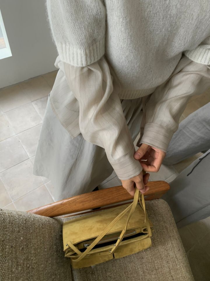 MARE韓國直郵㊣女士新品人氣推薦職業時尚襯衫蕾絲衫天絲條紋MARE襯衫/蕾絲衫