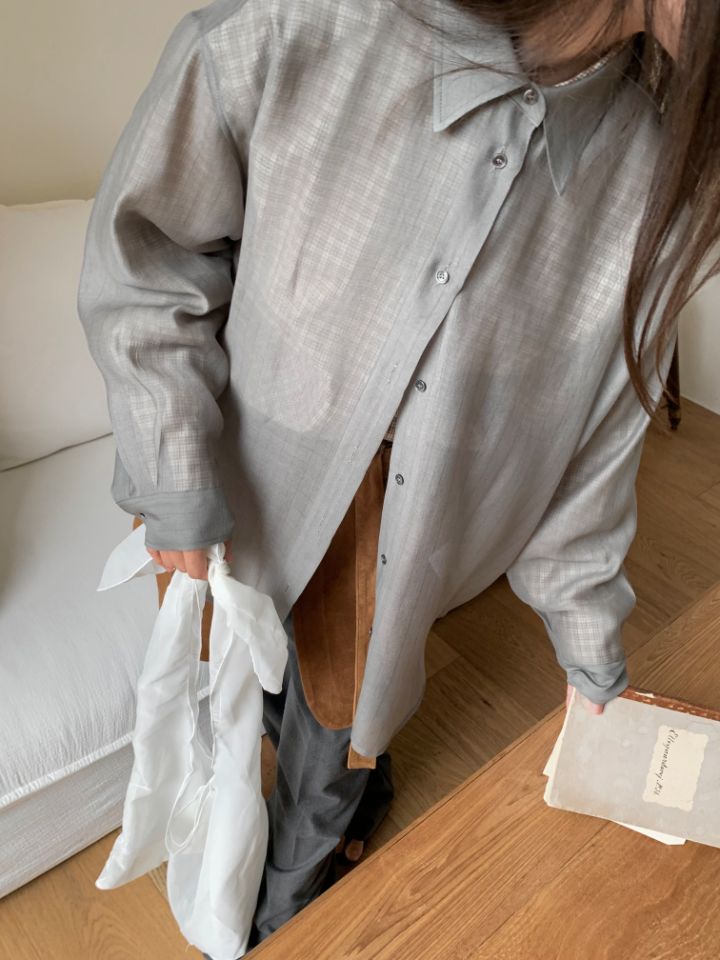 MARE韓國直郵㊣女士新品人氣推薦職業時尚襯衫蕾絲衫天絲條紋MARE襯衫/蕾絲衫