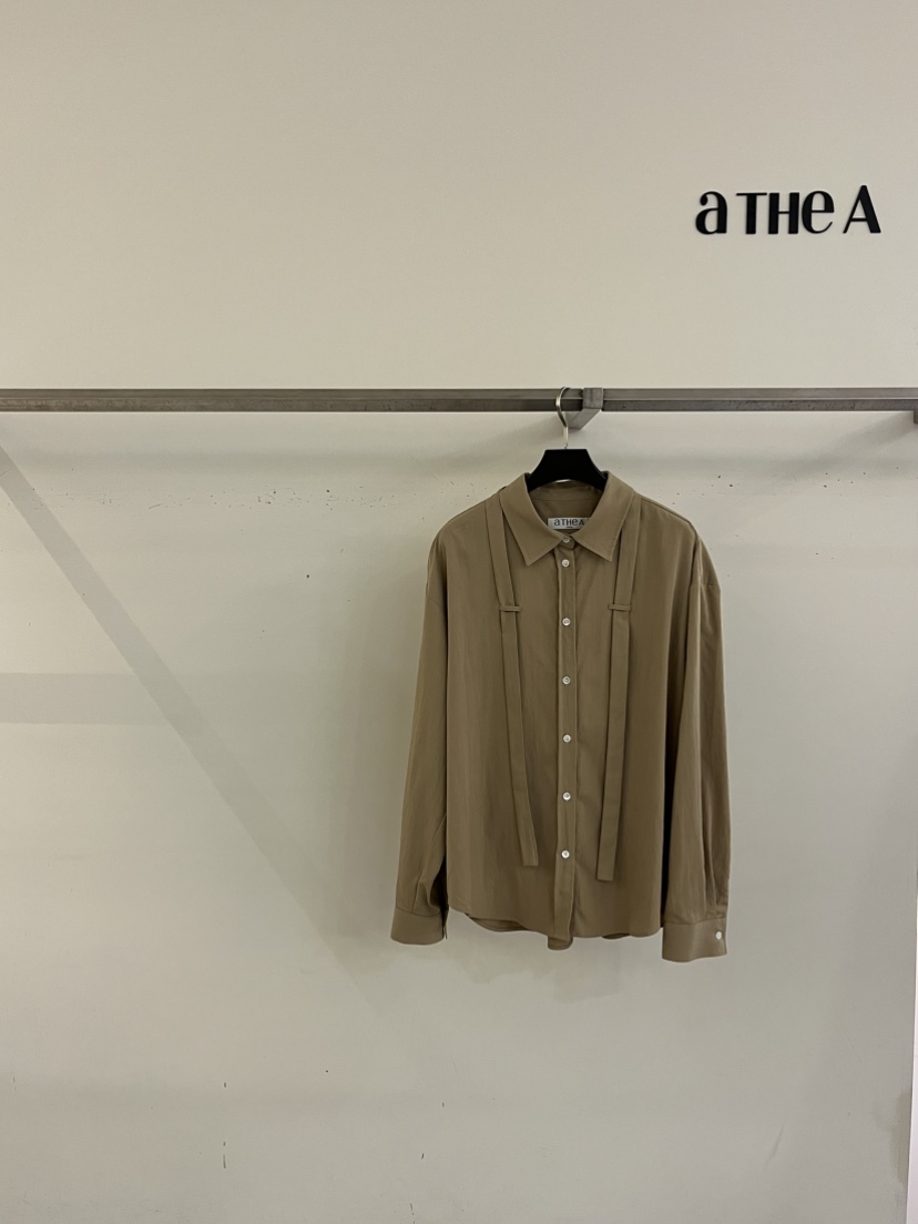 ATHEA東大門㊣直郵女裝新品25秋冬熱賣時尚人氣休閑襯衫蕾絲衫ATHEA襯衫/蕾絲衫圖色1