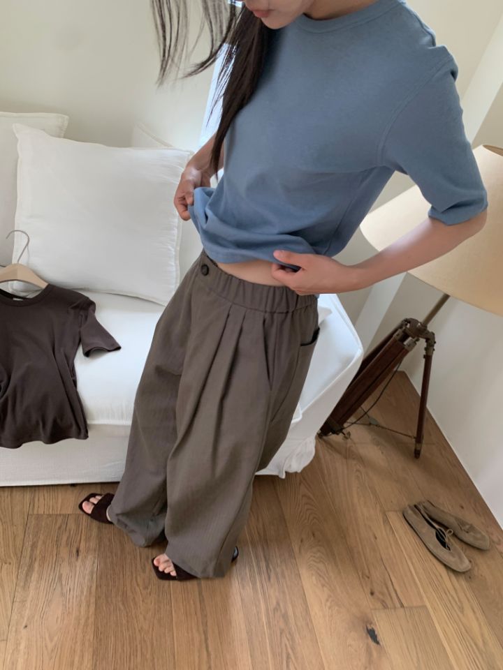 MARE韓國直郵㊣女裝新品時尚25秋冬熱賣職業休閑休閑褲人字形MARE休閑褲圖色3