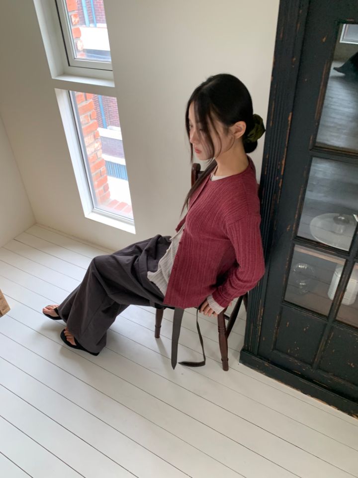 MARE東大門㊣實拍女裝新款時尚真品25秋冬熱賣推薦針織衫開衫MARE針織衫圖色3