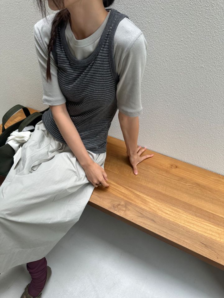 MARE東大門㊣直郵女士新款職業人氣休閑吊帶背心不含內搭條紋MARE吊帶/背心