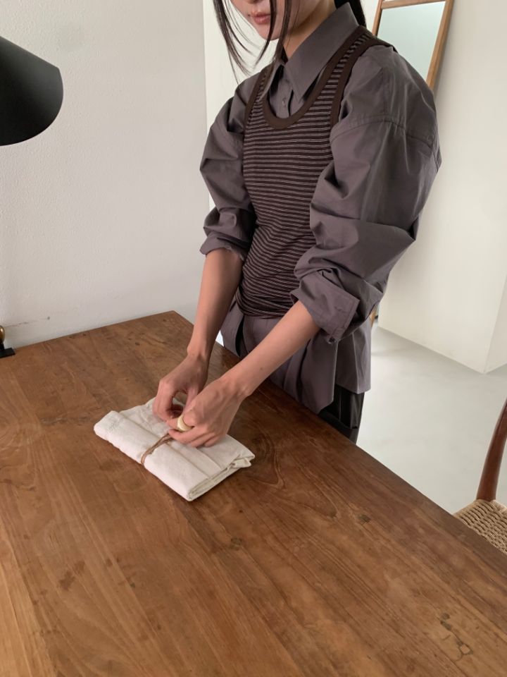 MARE東大門㊣直郵女士新款職業人氣休閑吊帶背心不含內搭條紋MARE吊帶/背心