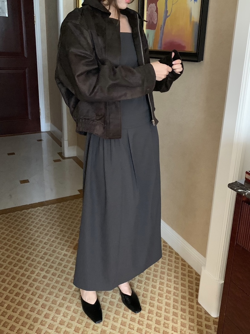 GILLI東大門㊣實拍女士新品時尚職業熱賣推薦休閑連衣裙褶皺GILLI連衣裙