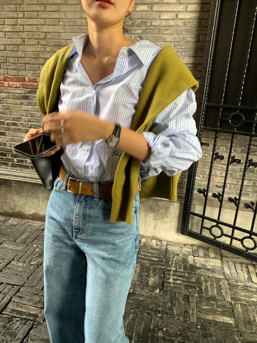 GILLI東大門㊣代購女士新品人氣時尚職業休閑25秋冬襯衫蕾絲衫GILLI襯衫/蕾絲衫