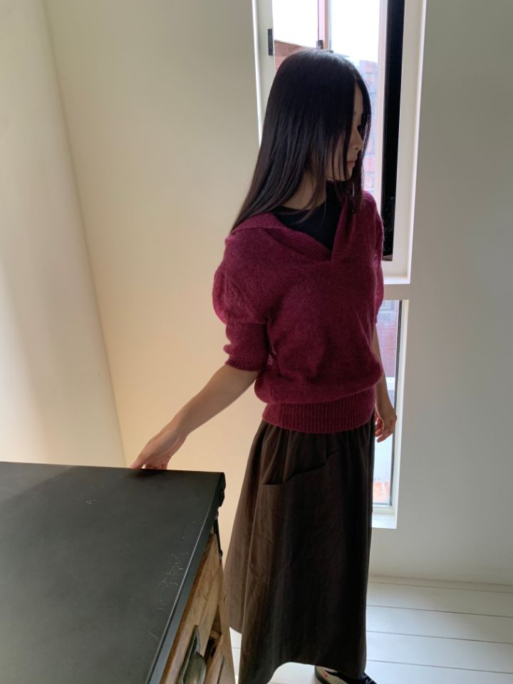 MARE韓國直郵㊣女士新品熱賣人氣職業25秋冬針織衫不含內搭MARE針織衫圖色2