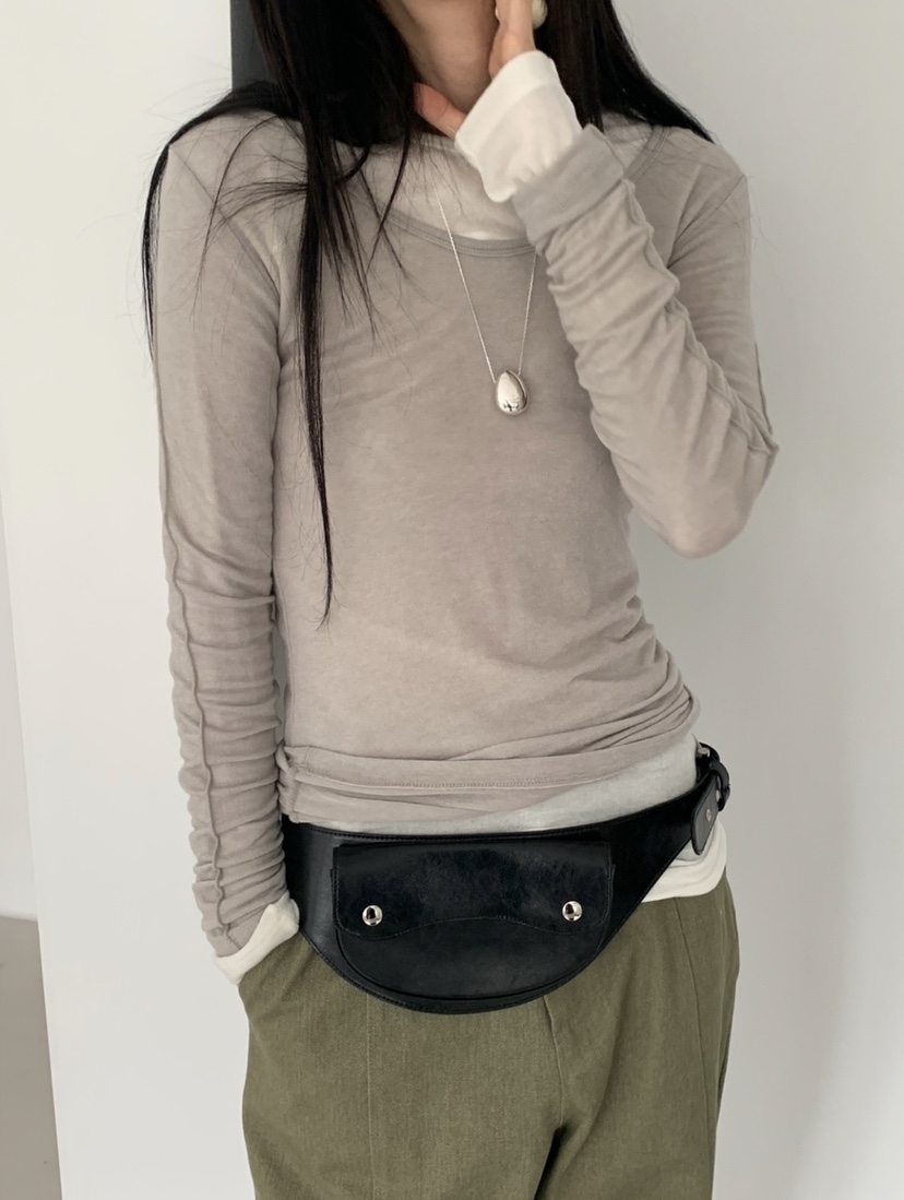VAARA東大門㊣代購女士新款推薦職業休閑熱賣真品25秋冬長袖T恤VAARA長袖T恤