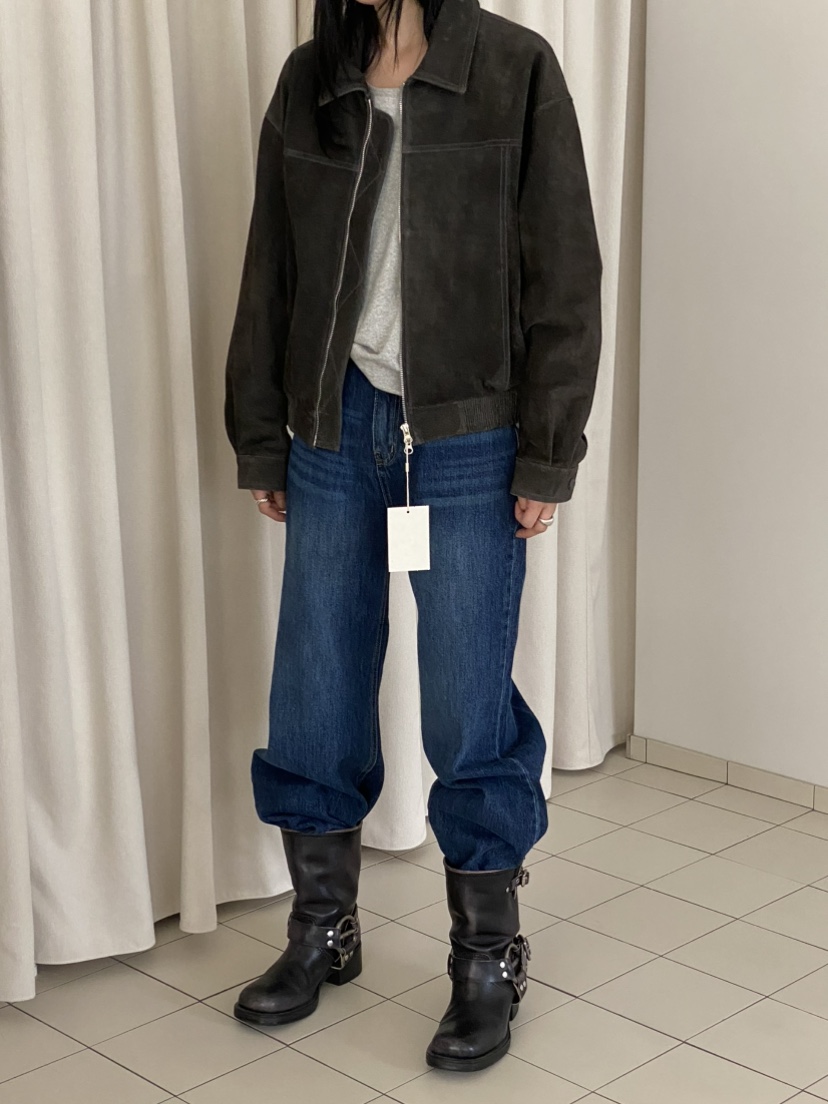 MOVENNE韓國代購㊣女士新品25秋冬推薦時尚職業熱賣牛仔褲中筒MOVENNE牛仔褲