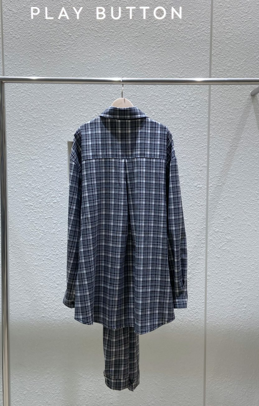 PLAYBUTTON-P東大門㊣直郵女裝新品時尚推薦人氣襯衫蕾絲衫PLAYBUTTON襯衫/蕾絲衫