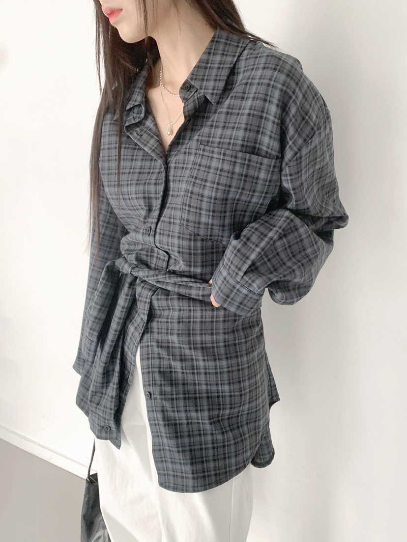 PLAYBUTTON-P東大門㊣直郵女裝新品時尚推薦人氣襯衫蕾絲衫PLAYBUTTON襯衫/蕾絲衫