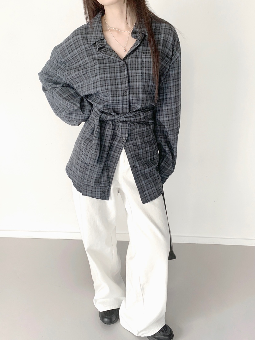 PLAYBUTTON-P東大門㊣直郵女裝新品時尚推薦人氣襯衫蕾絲衫PLAYBUTTON襯衫/蕾絲衫