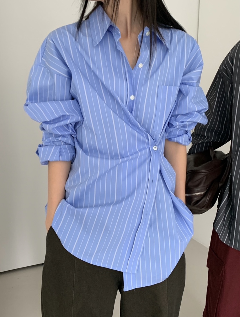 VAARA韓國代購㊣女裝新款人氣職業真品25秋冬時尚襯衫蕾絲衫VAARA襯衫/蕾絲衫