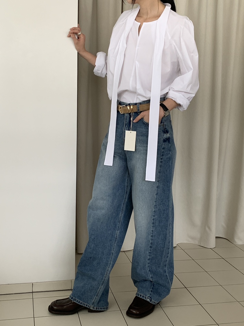 MOVENNE東大門㊣代購女士新款時尚職業推薦休閑真品牛仔褲復古MOVENNE牛仔褲