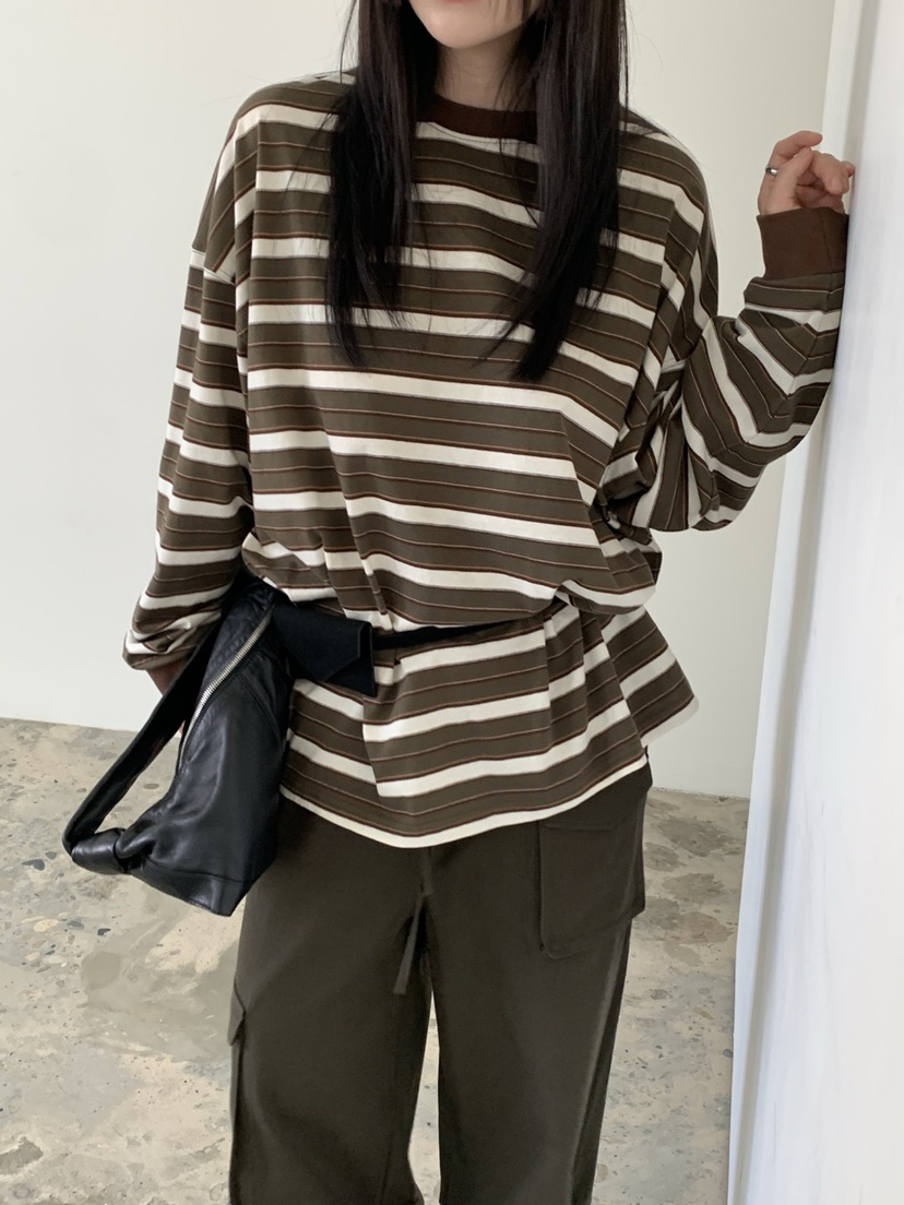VAARA韓國代購㊣女裝新品真品25秋冬職業熱賣休閑推薦長袖T恤VAARA長袖T恤