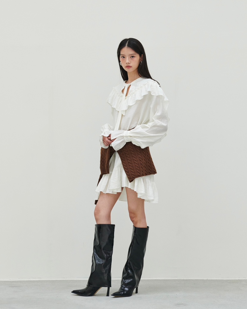 STAGE韓國代購㊣女裝新款真品休閑25秋冬熱賣時尚人氣連衣裙STAGE連衣裙