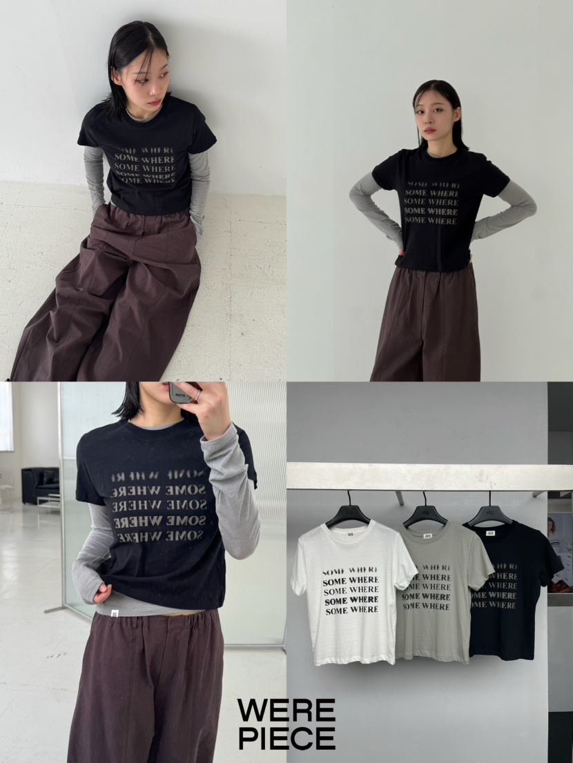 KARE/WEREPIECE東大門㊣直郵女士新款職業人氣推薦25秋冬T恤KARE/WEREPIECET恤