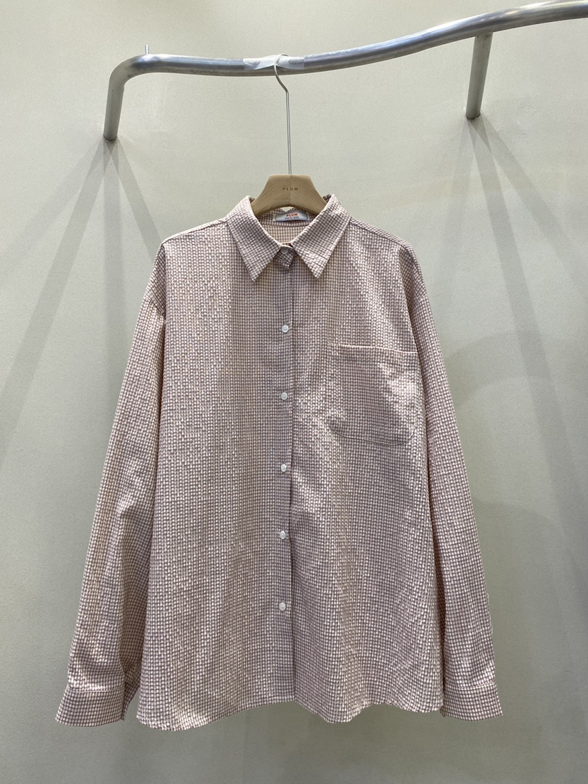 PLUM-q東大門㊣直郵女士新款時尚真品人氣熱賣推薦襯衫蕾絲衫PLUM襯衫/蕾絲衫圖色1