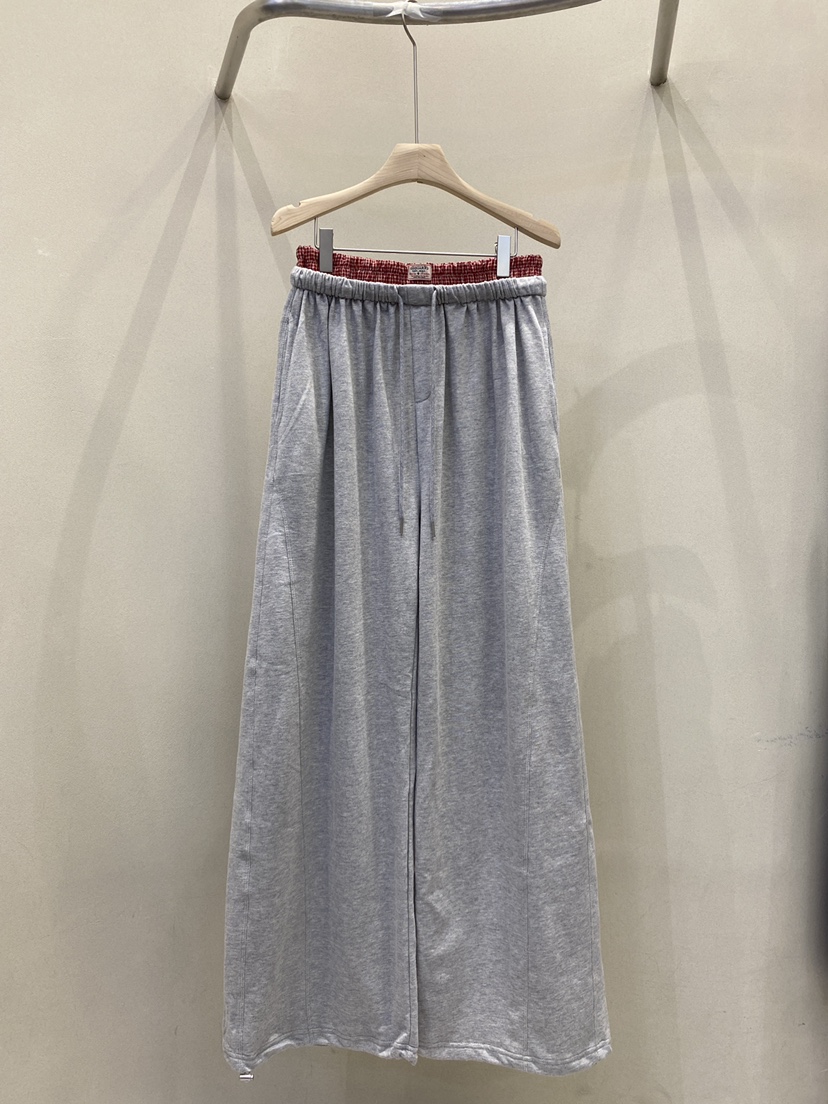 PLUM-q韓國代購㊣女裝新款人氣休閑職業真品休閑褲格子羅紋PLUM休閑褲圖色4
