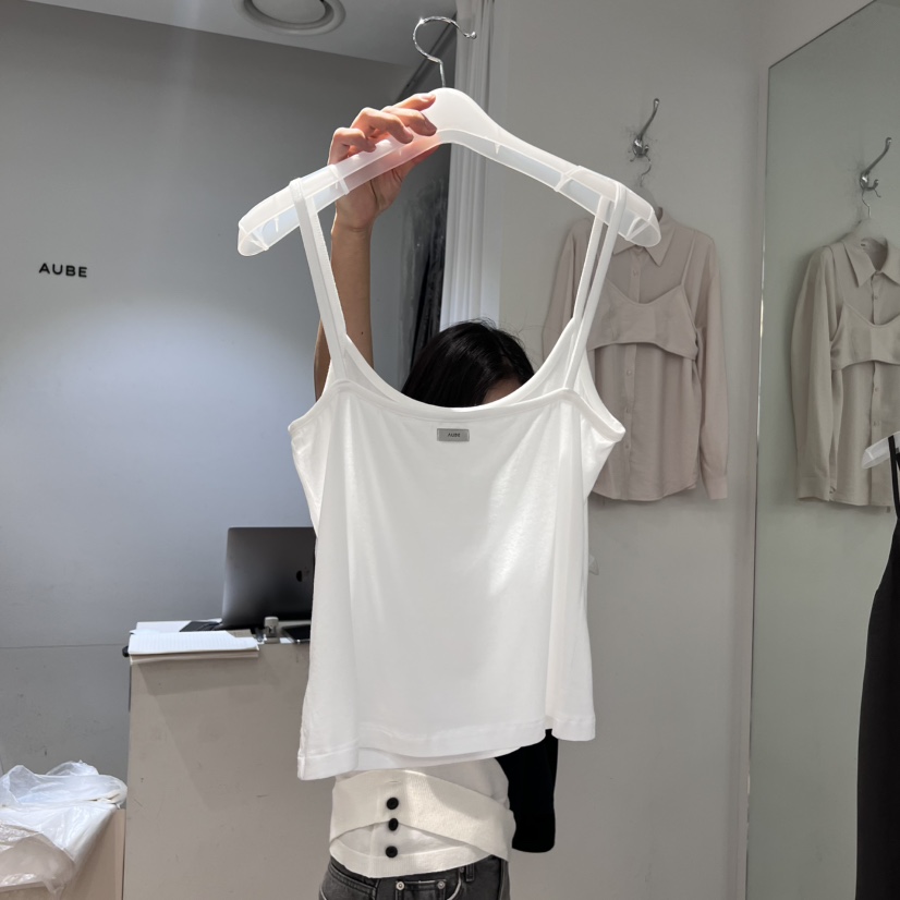 AUBE韓國直郵㊣女裝新款職業真品推薦25秋冬熱賣人氣吊帶背心AUBE吊帶/背心