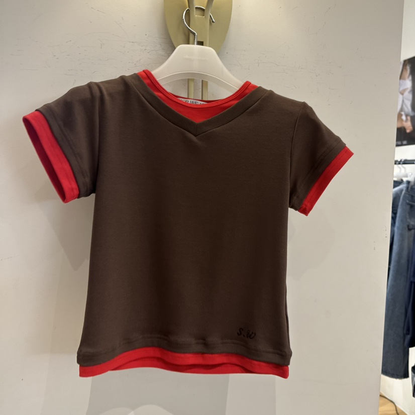 WE ARE/WELOVER東大門㊣實拍女裝新款職業真品人氣熱賣T恤SHOP_WE ARET恤圖色1