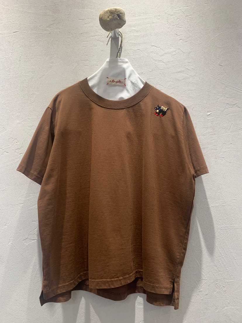 AT NOTE韓國代購㊣女士新品推薦休閑時尚25秋冬熱賣T恤刺繡AT NOTET恤圖色1