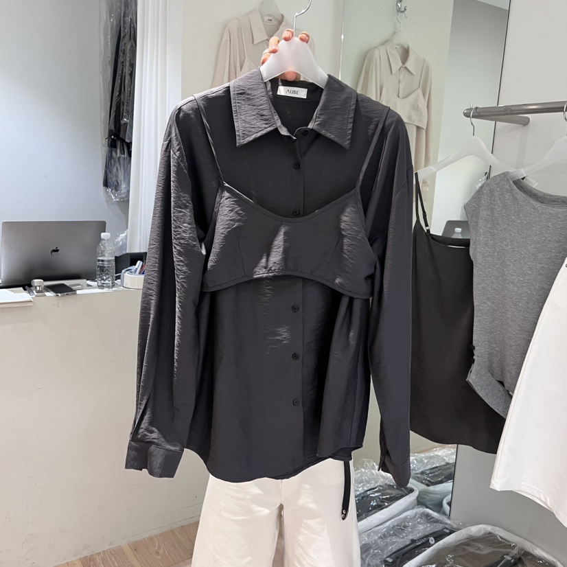 AUBE東大門㊣實拍女士新品休閑職業時尚人氣真品襯衫蕾絲衫AUBE襯衫/蕾絲衫圖色2