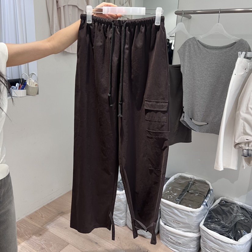 AUBE韓國代購㊣女士新款25秋冬時尚熱賣推薦人氣休閑休閑褲AUBE休閑褲圖色1