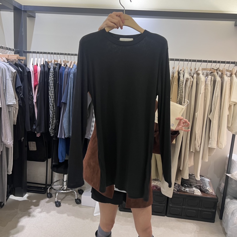 SELF SERVICE韓國直郵㊣女士新品真品25秋冬職業連衣裙羊毛SELF SERVICE連衣裙圖色3